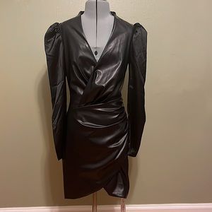 D & M (P)Leather Bodycon Dreas Size XS 4-6